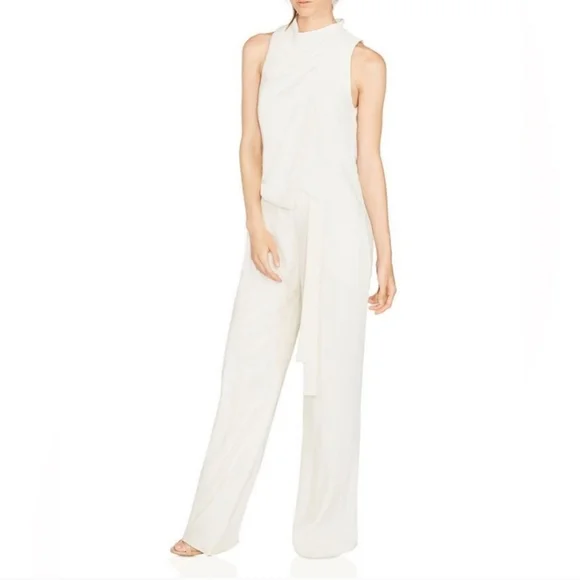 16. NWT HALSTON SLEEVELESS COWL NECK DRAPPED JUMPSUIT SIZE 2